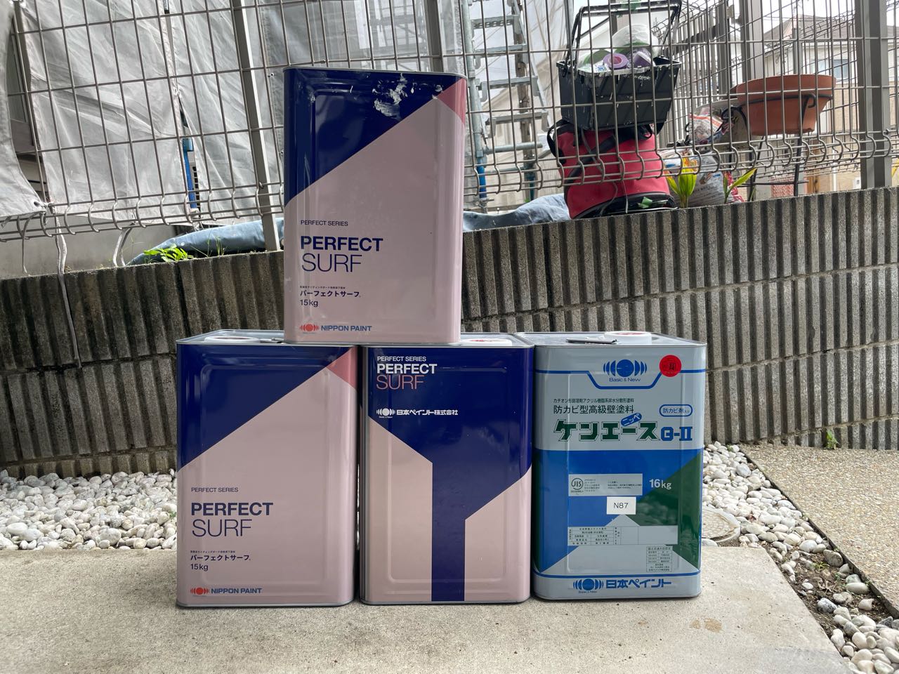 材料検収です。