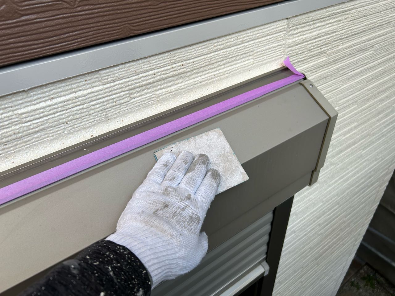 ケレン作業です。