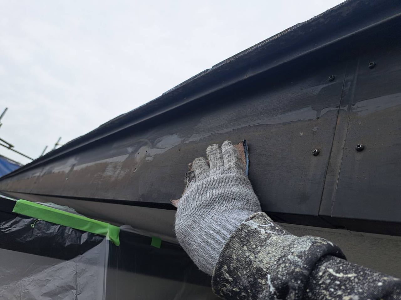 ケレン作業です。