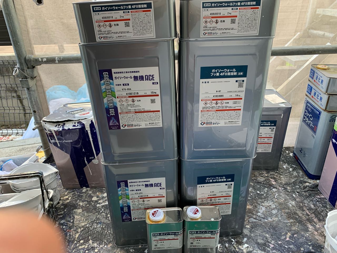 材料検収です。