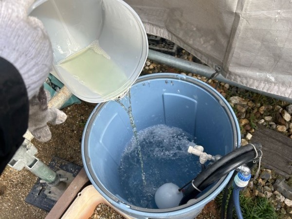 バイオ洗浄原液混入。