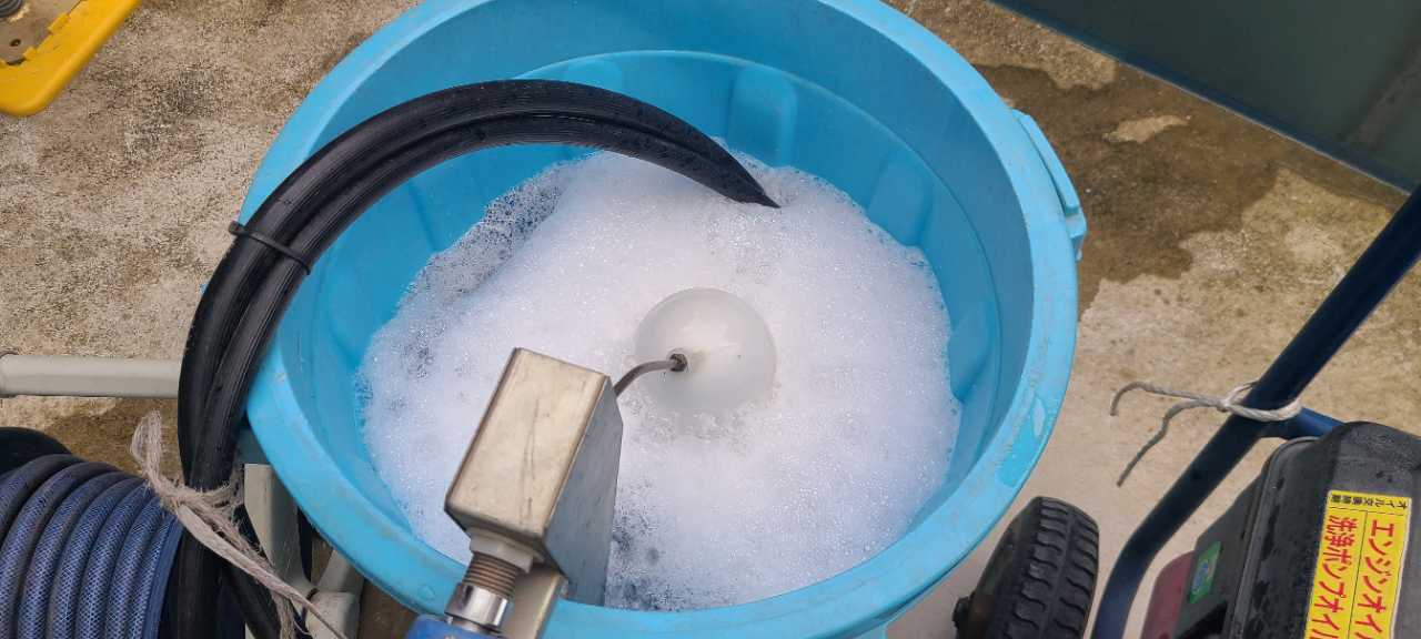 バイオ洗浄原液撹拌。