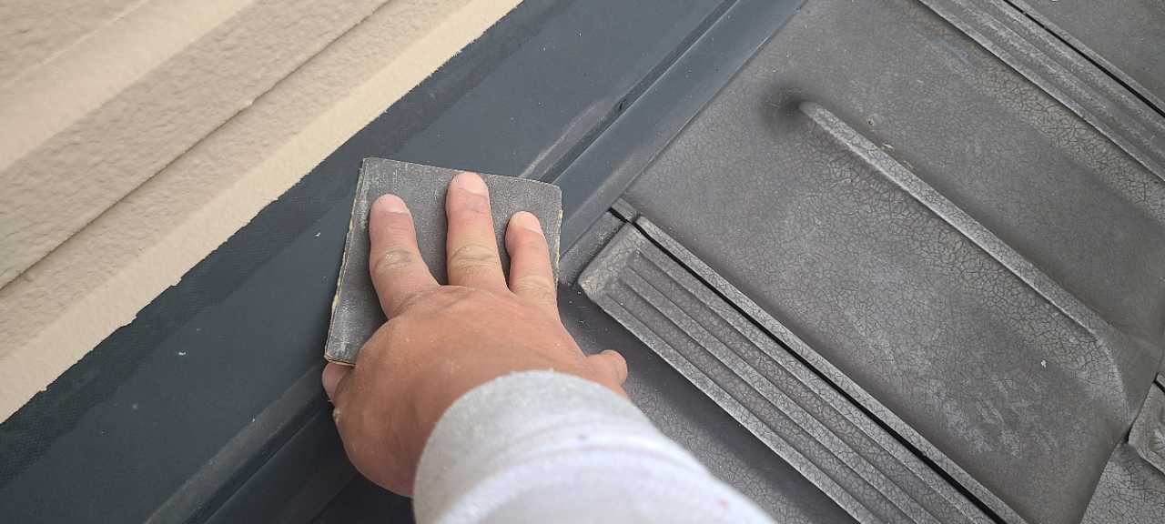 ケレン作業です。