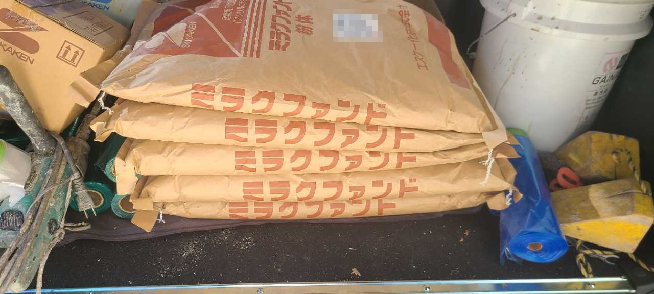 材料検収です。