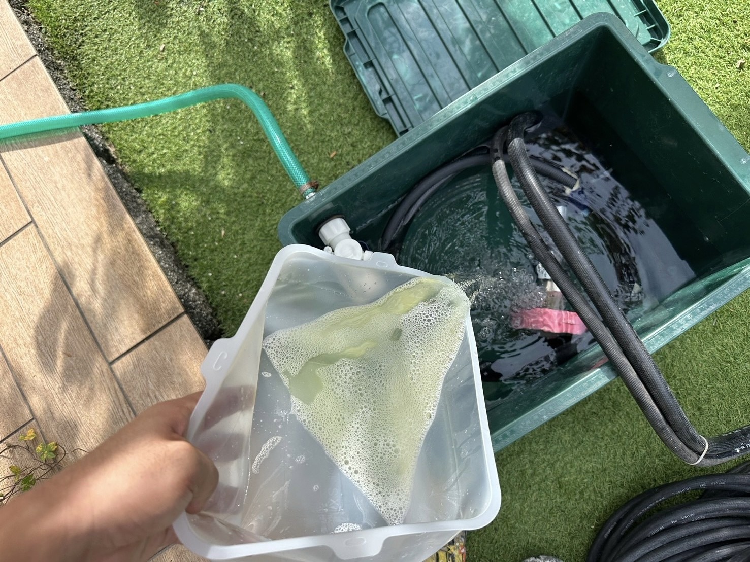 バイオ洗浄原液混入。