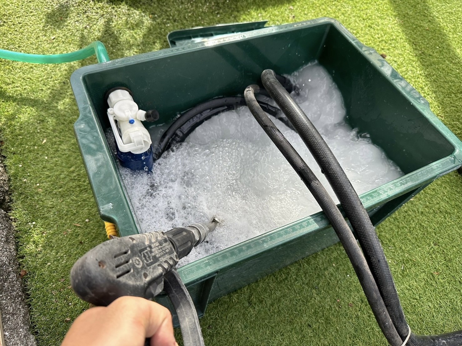 バイオ洗浄原液撹拌。