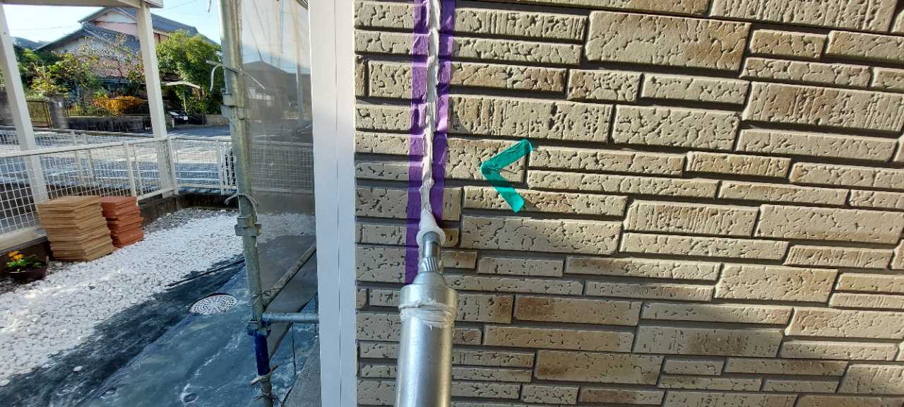 コーキング充填します。