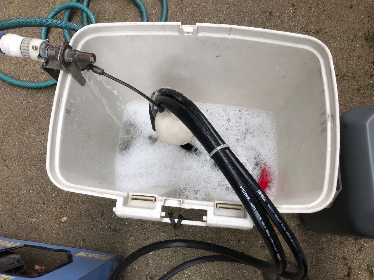 バイオ洗浄原液撹拌。