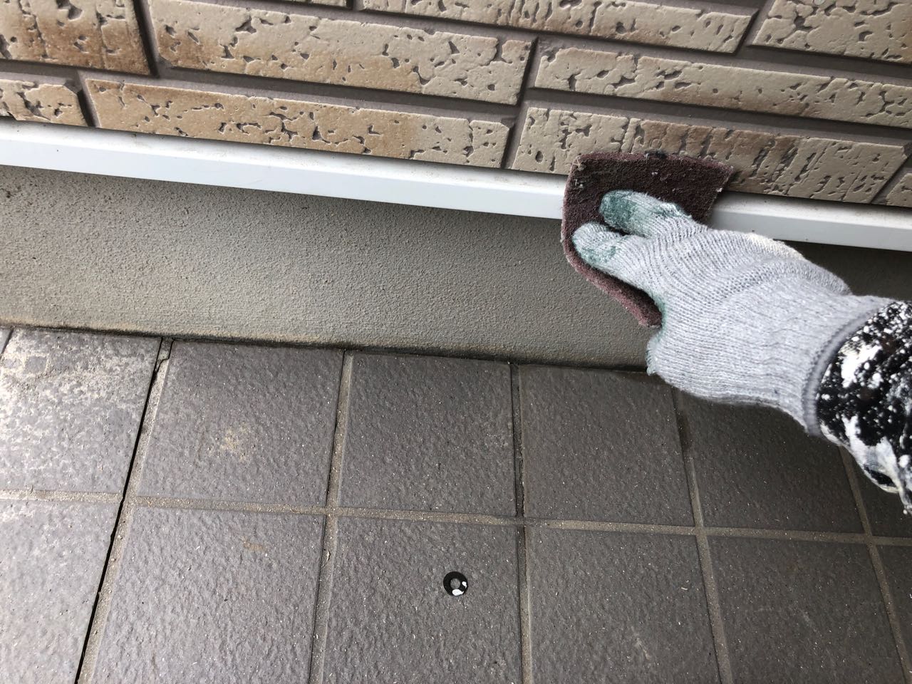 ケレン作業です。