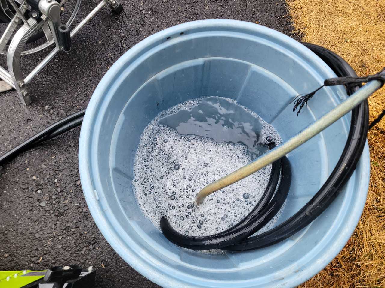 バイオ洗浄原液撹拌。