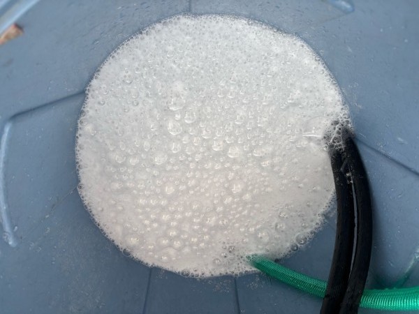 バイオ洗浄原液撹拌。