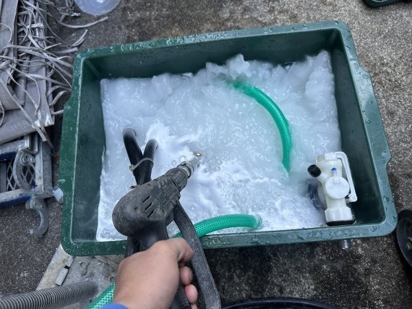 バイオ洗浄原液撹拌。