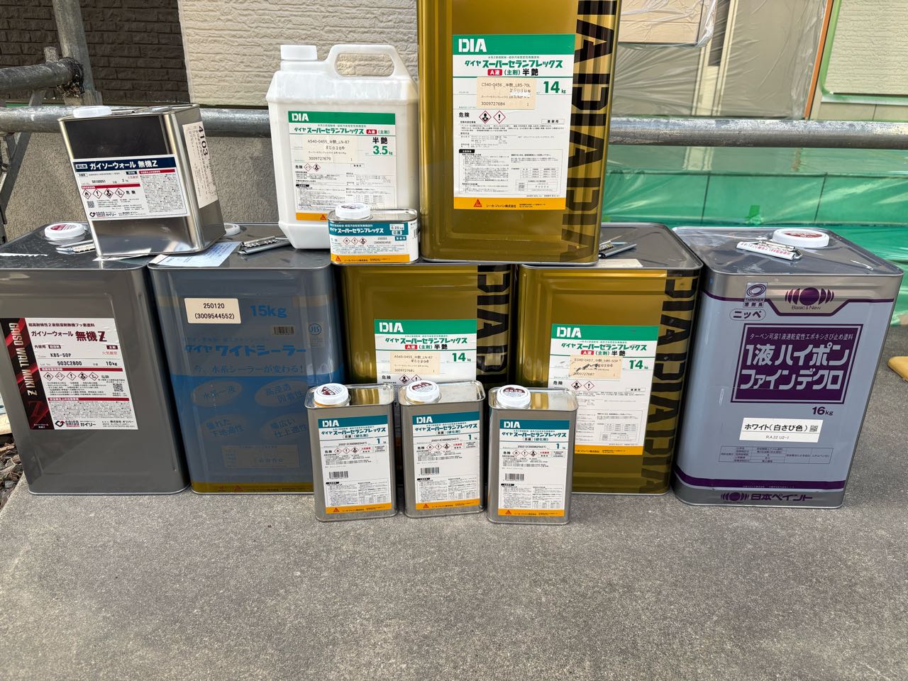 材料検収です。