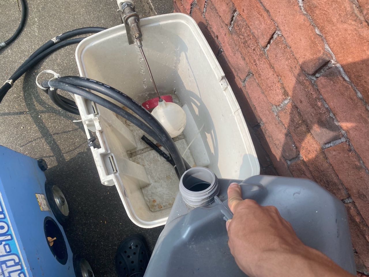バイオ洗浄原液混入。