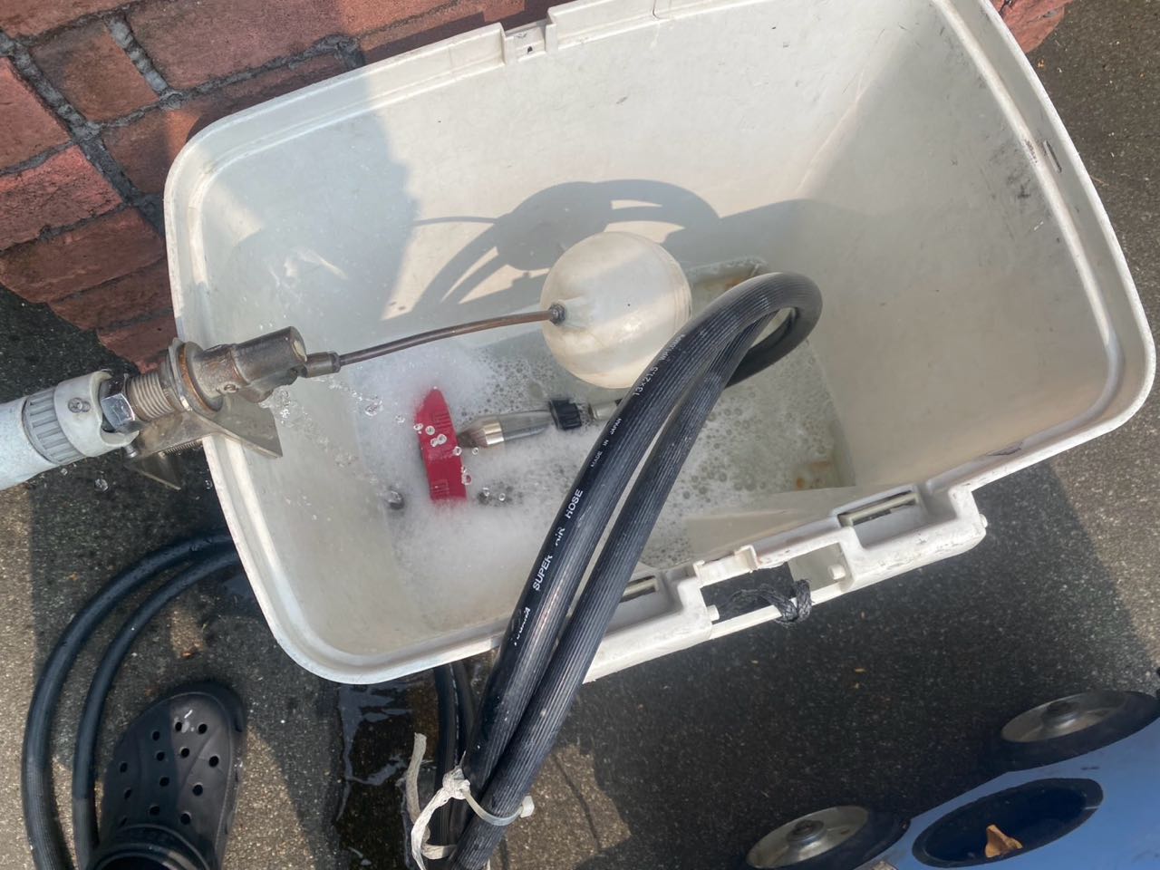 バイオ洗浄原液撹拌。