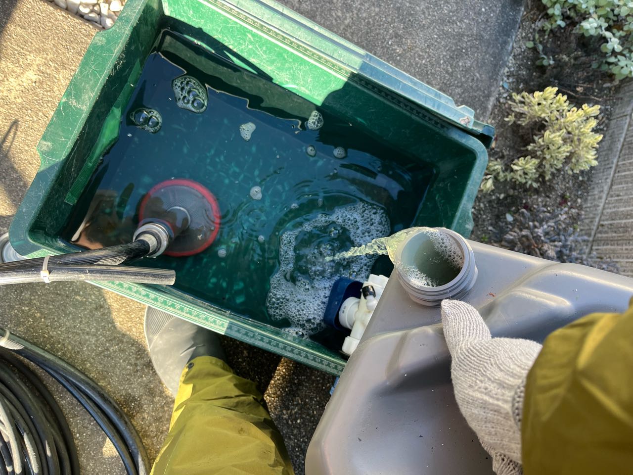 バイオ洗浄原液混入。