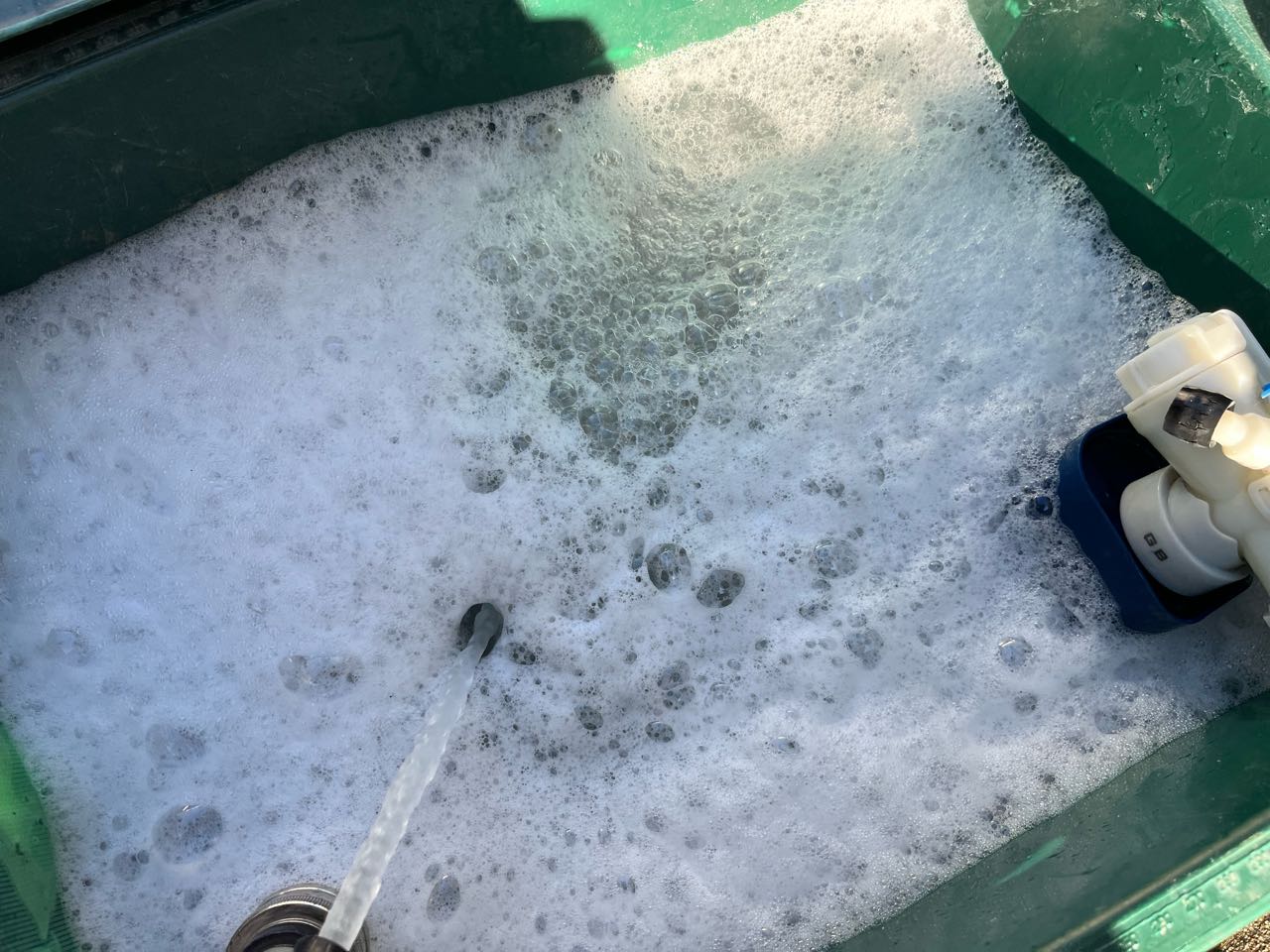 バイオ洗浄原液撹拌。