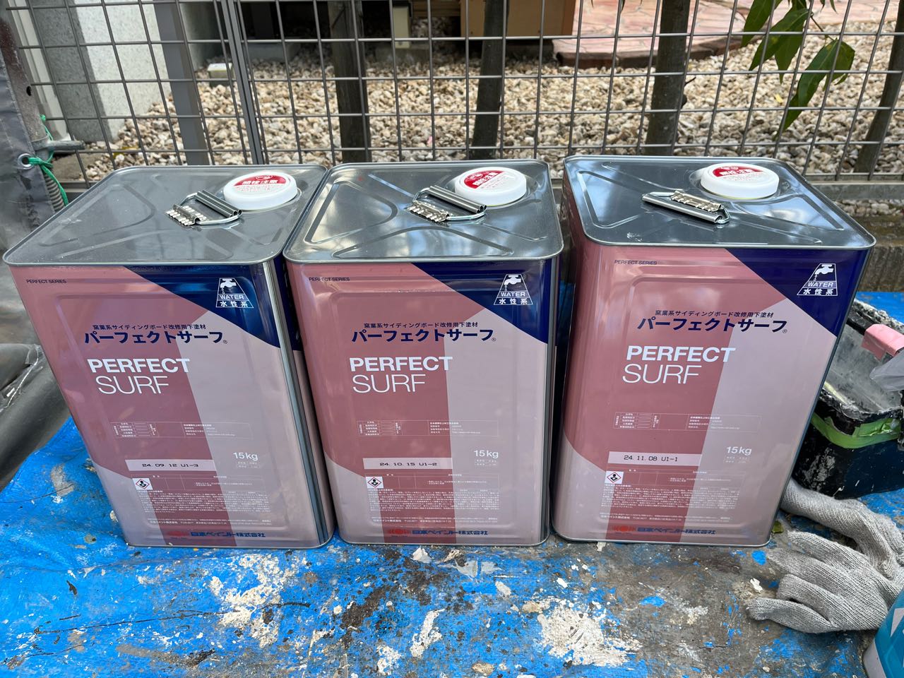 材料検収です。