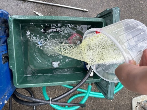 バイオ洗浄原液混入。