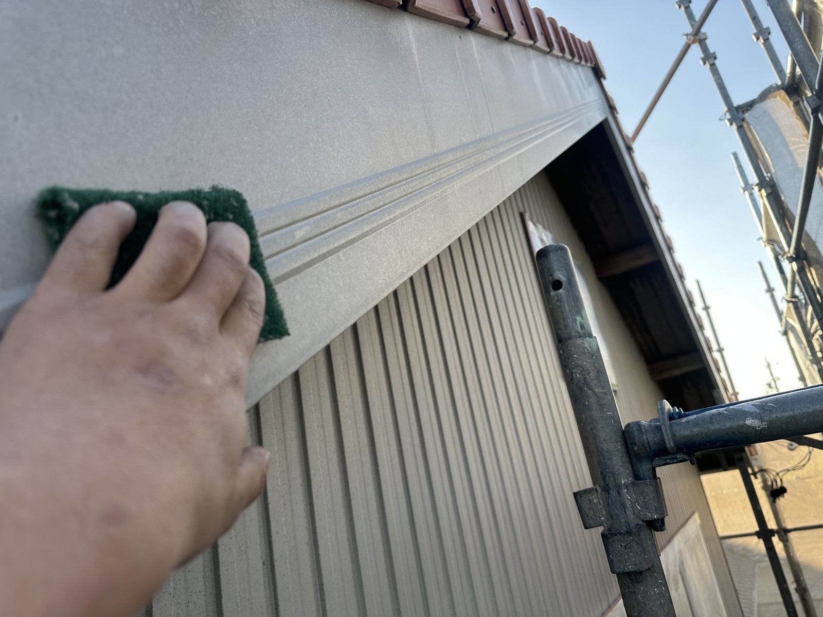 ケレン作業です。