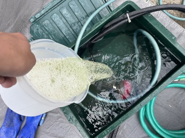 バイオ洗浄原液混入。