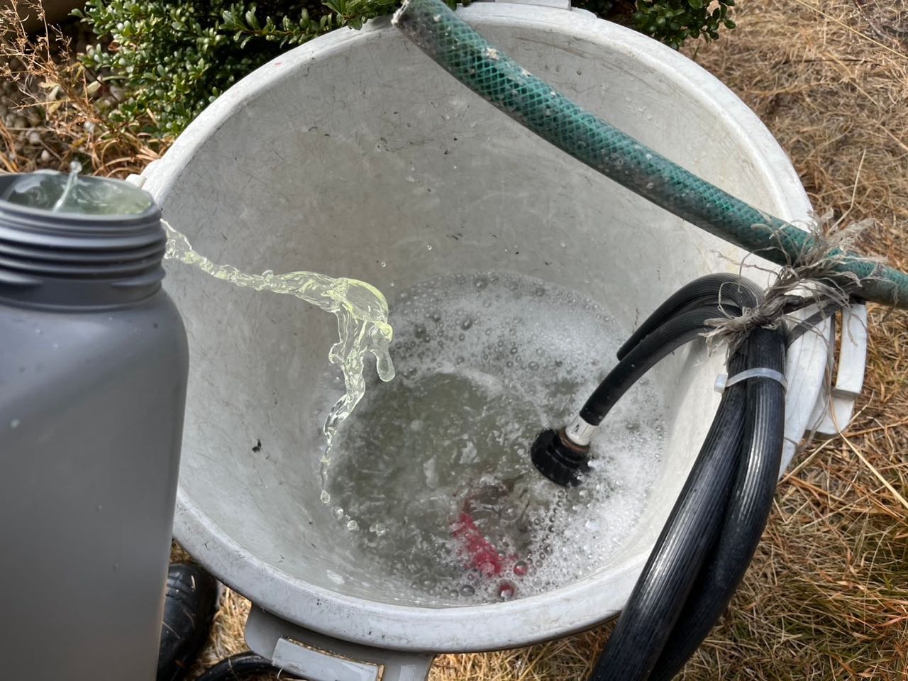 バイオ洗浄原液混入。