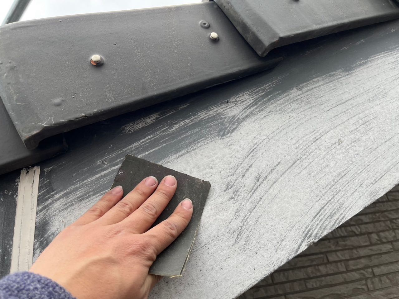 ケレン作業です。