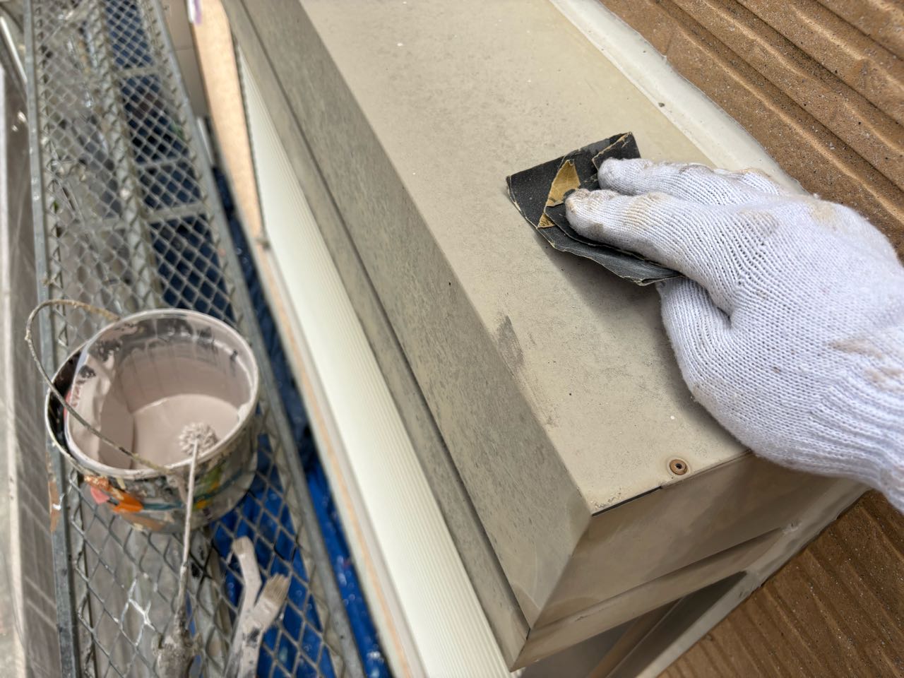 ケレン作業です。