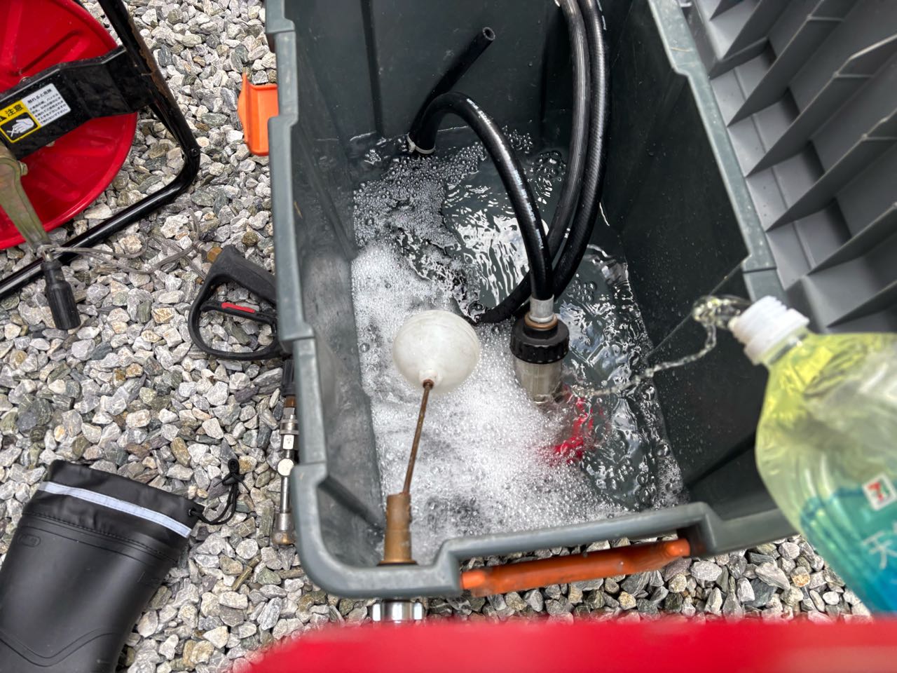 バイオ洗浄原液混入。