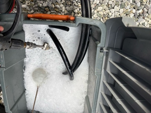 バイオ洗浄原液撹拌。