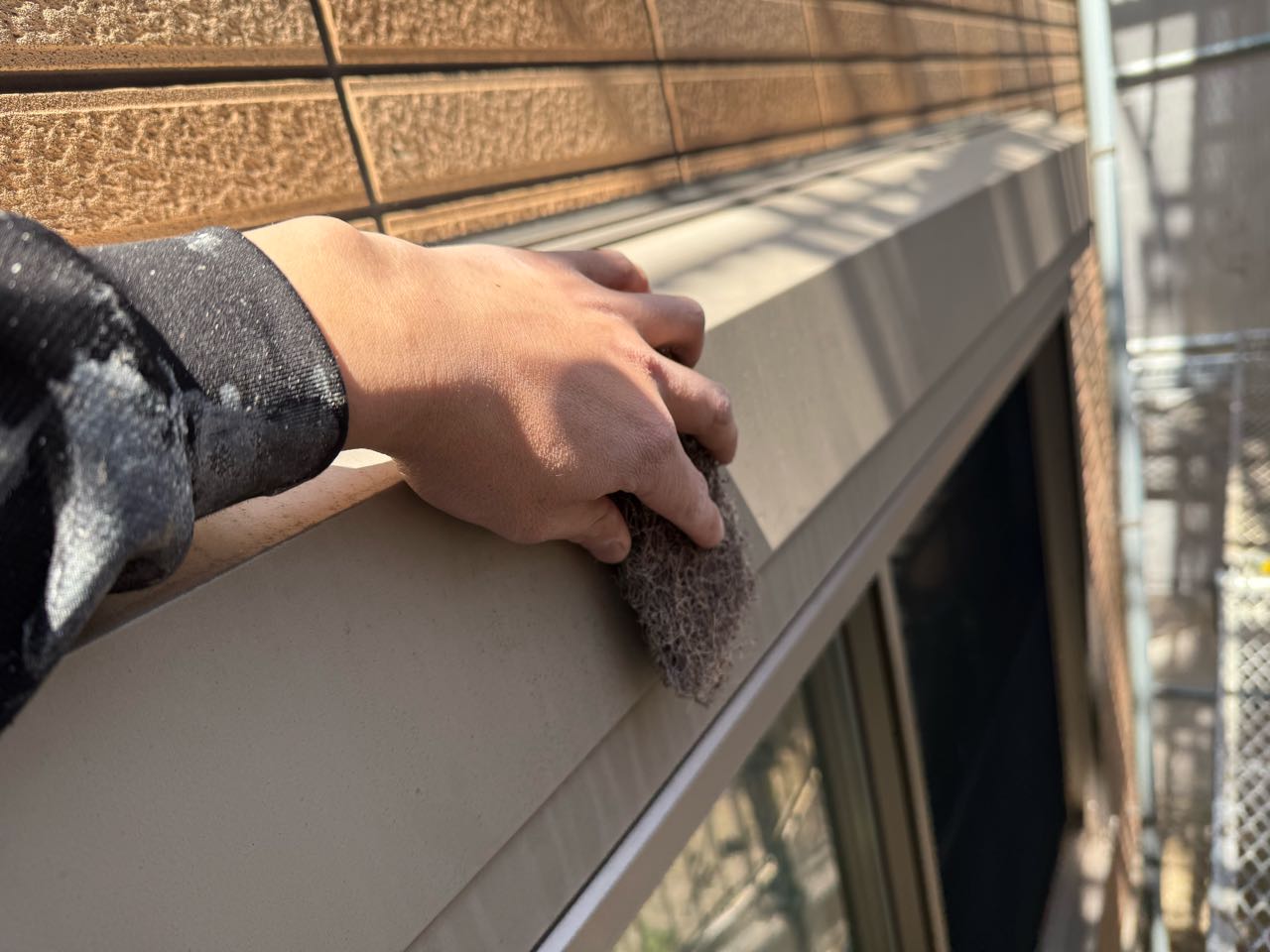 ケレン作業です。