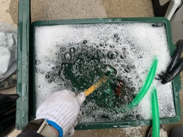 バイオ洗浄原液撹拌。