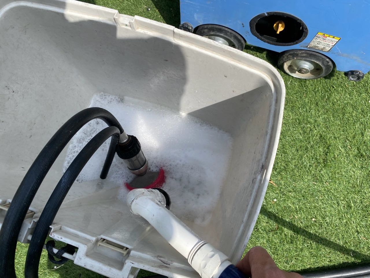 バイオ洗浄原液撹拌。