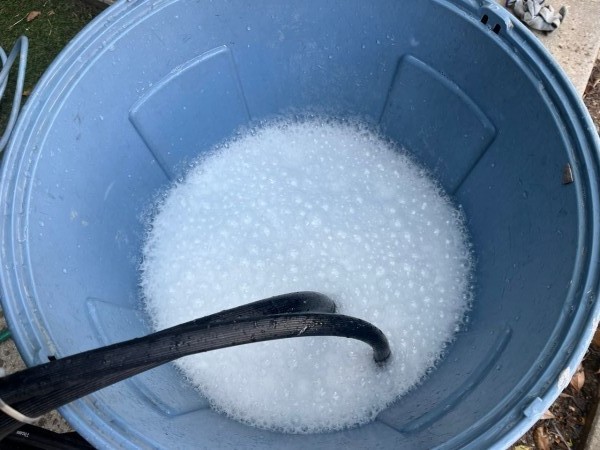 バイオ洗浄原液撹拌。