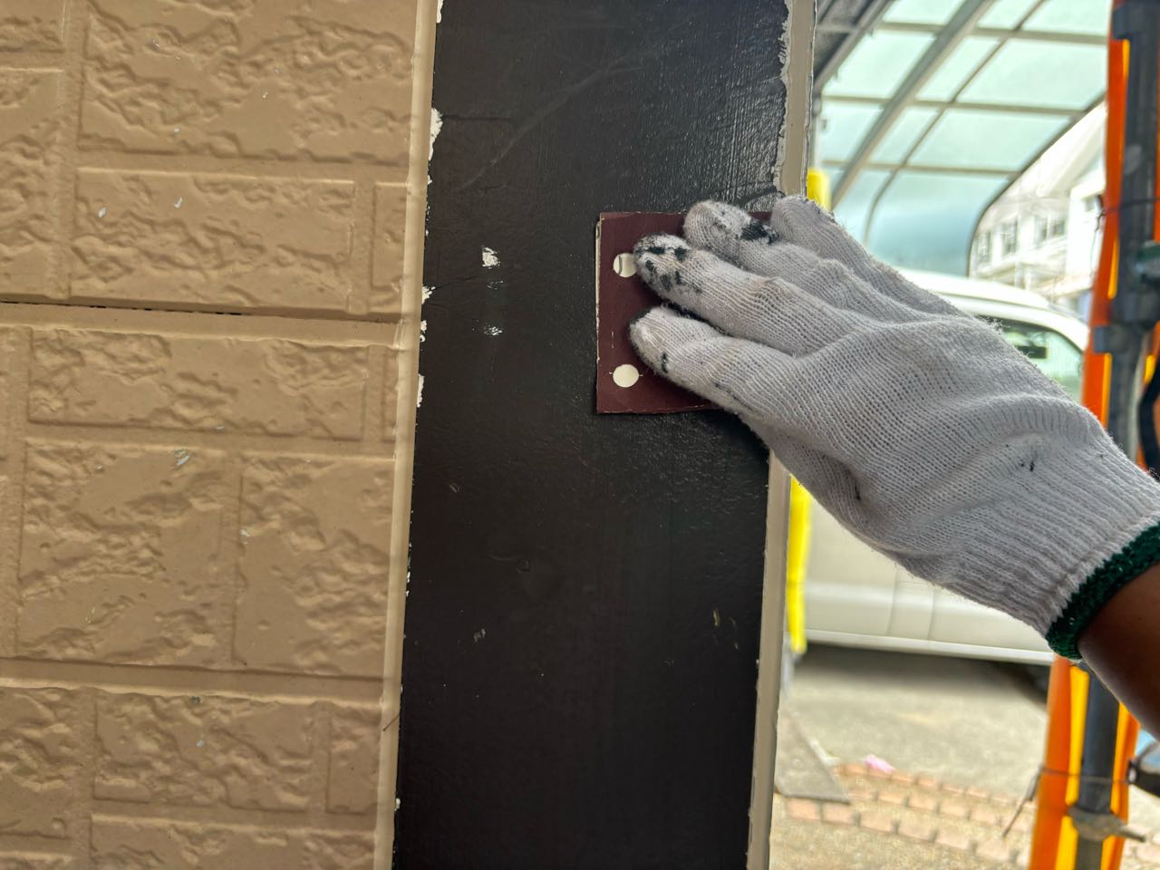 ケレン作業です。