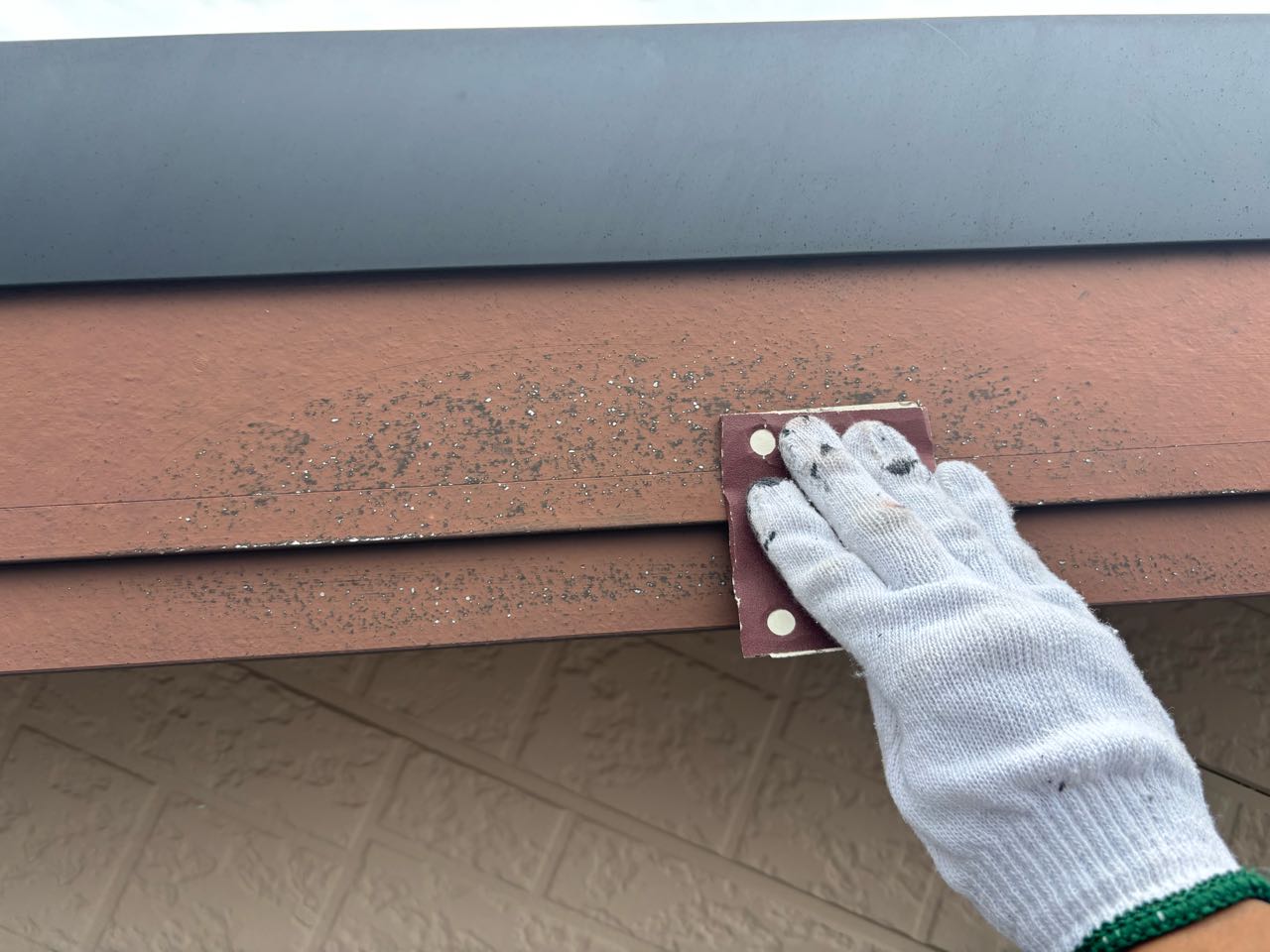 ケレン作業です。