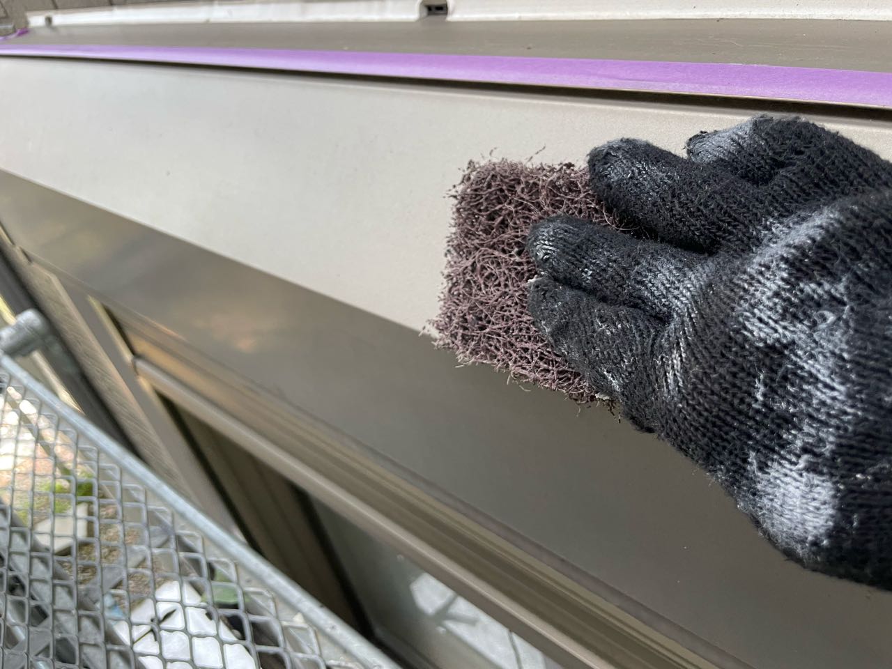 ケレン作業です。