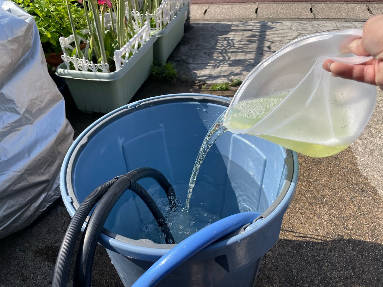 バイオ洗浄原液混入。