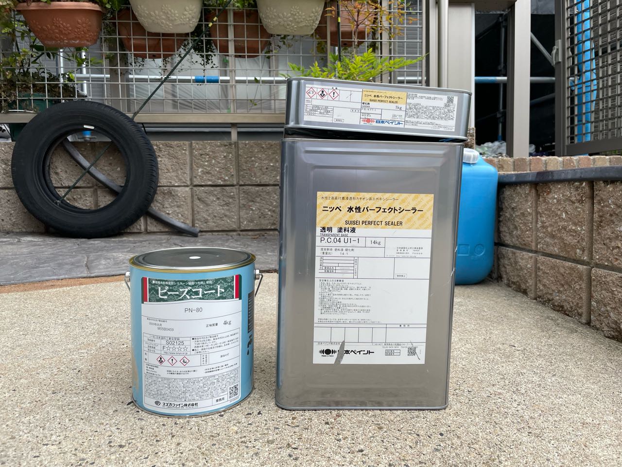 材料検収です。