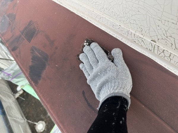 ケレン作業です。