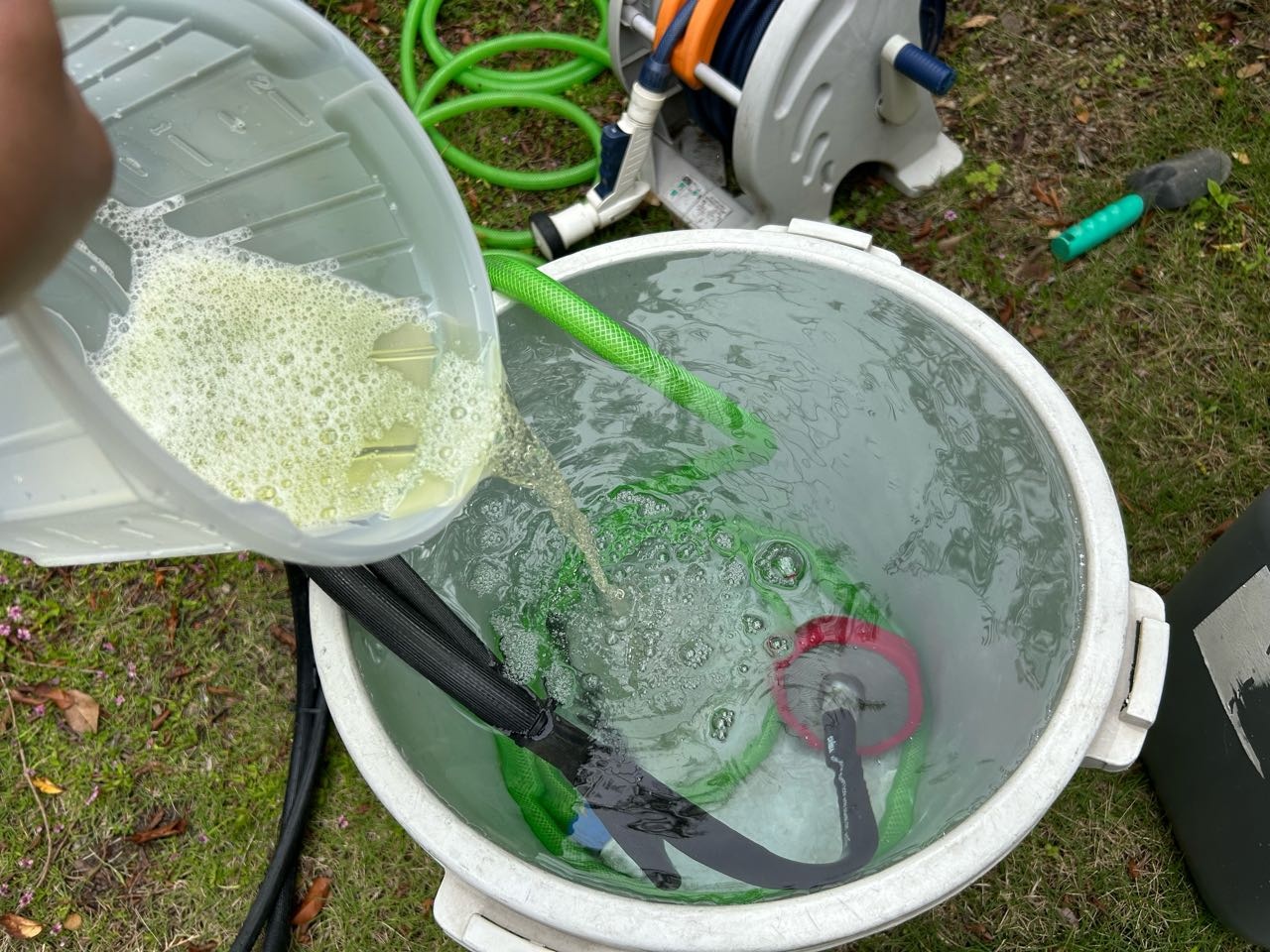 バイオ洗浄原液混入。