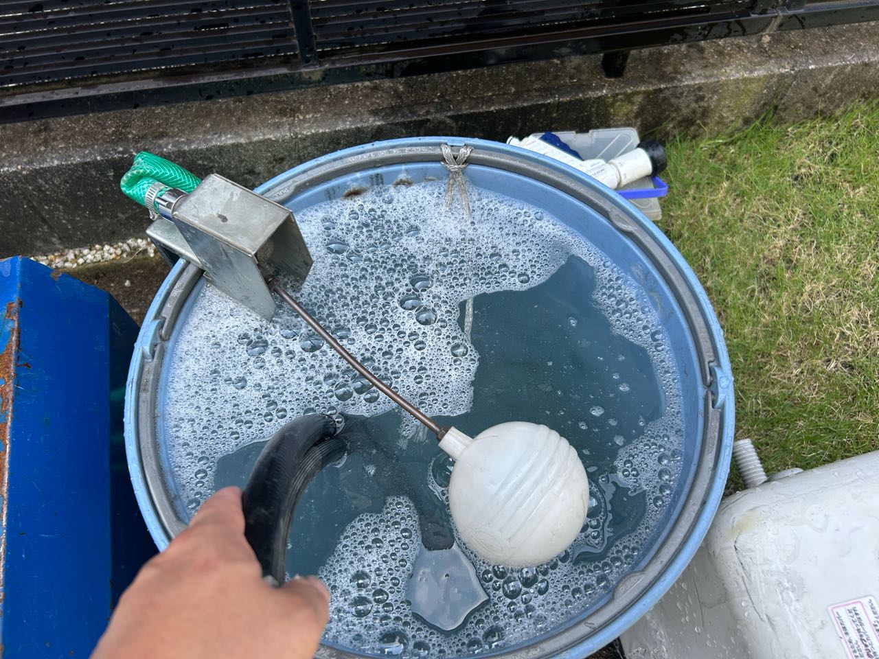 バイオ洗浄原液撹拌。