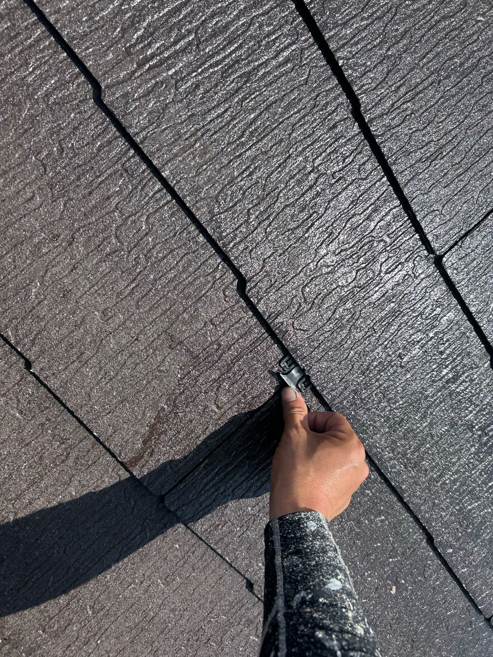 タスペーサー挿入です。