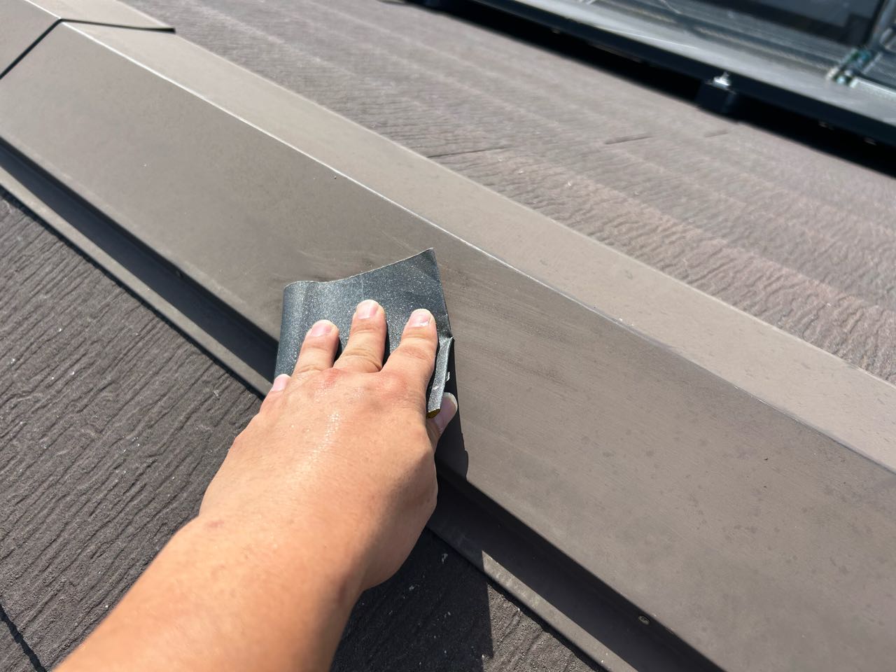 ケレン作業です。