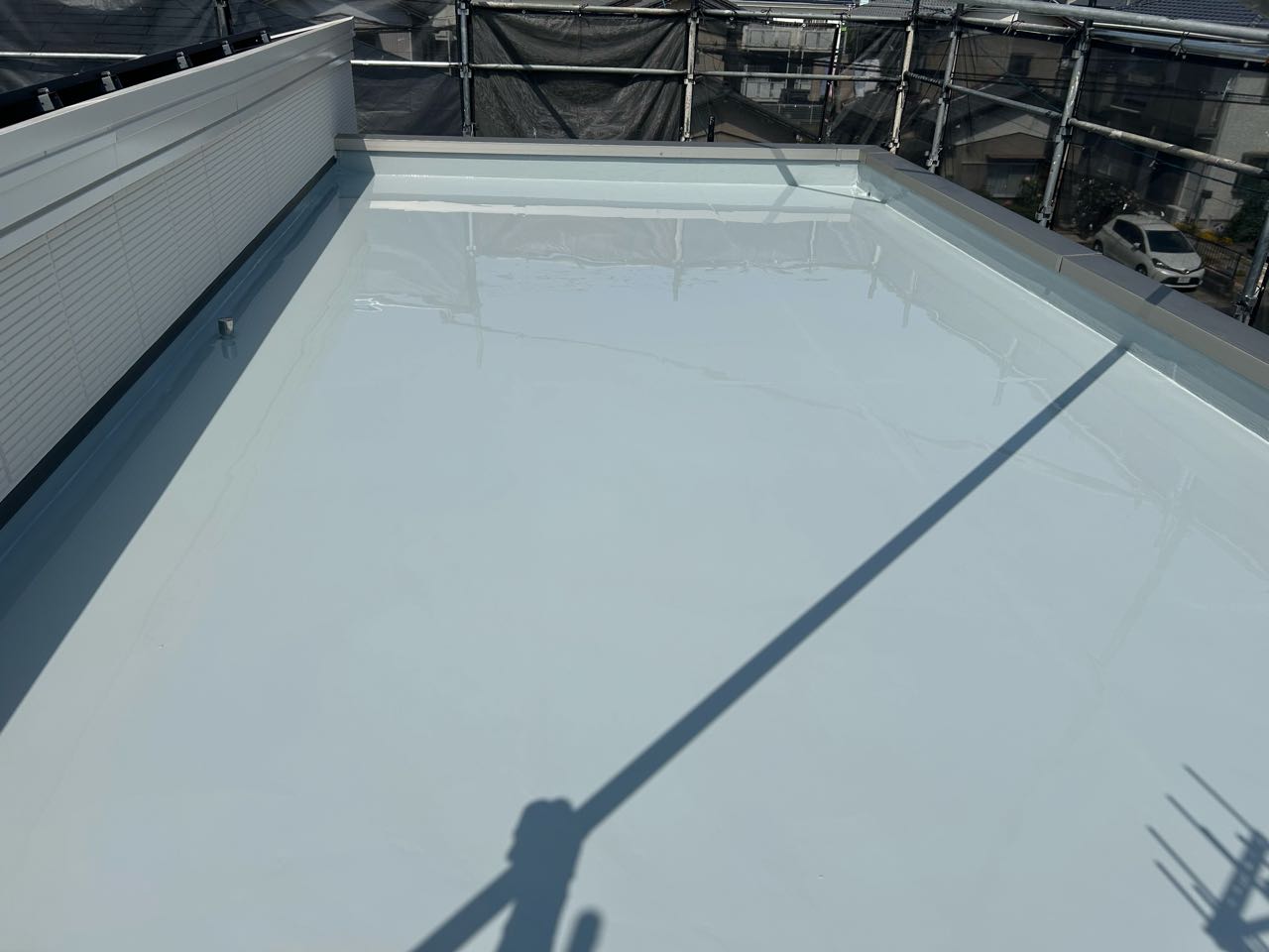 ウレタン防水塗布2回目。