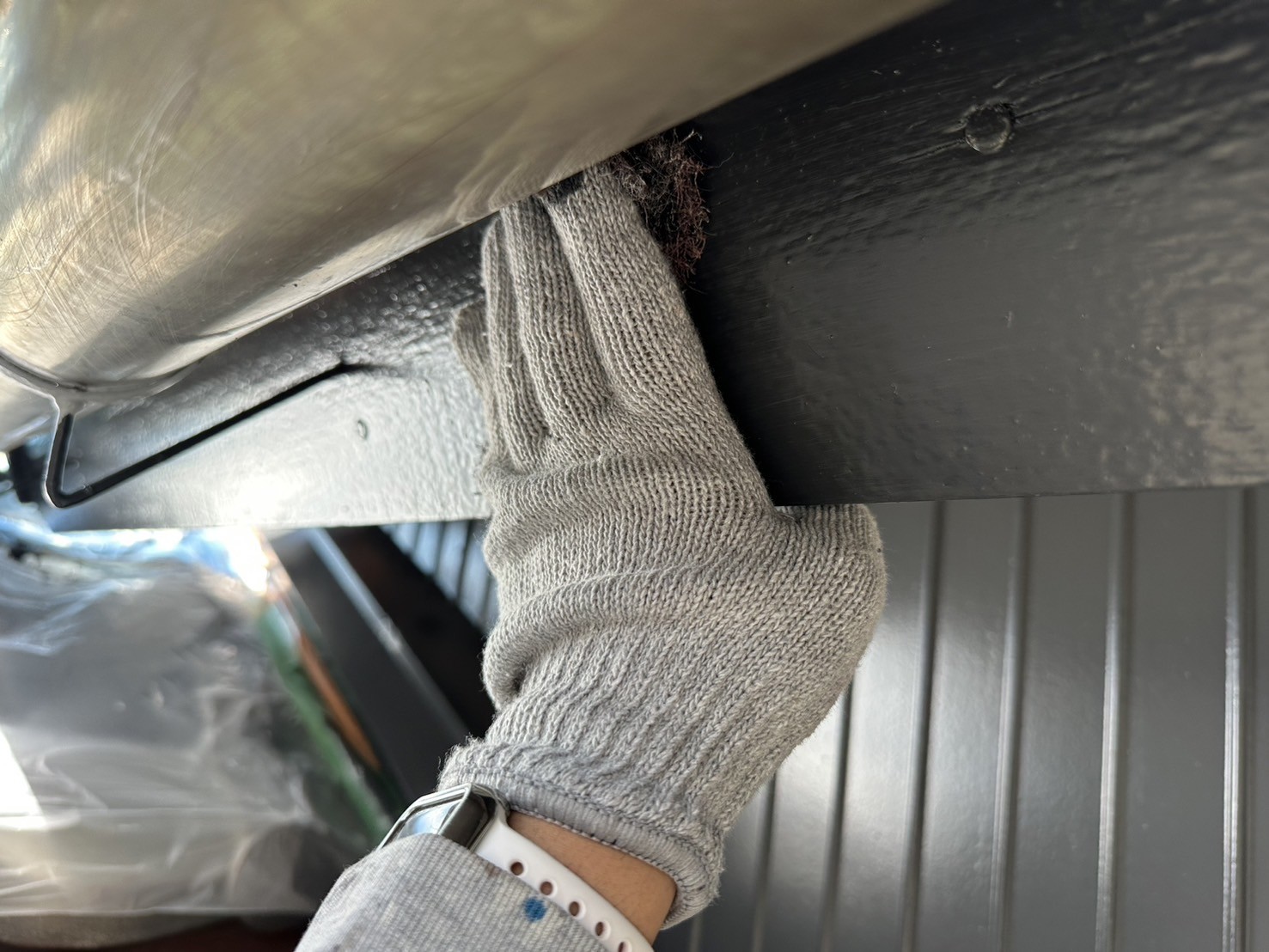 ケレン作業です。