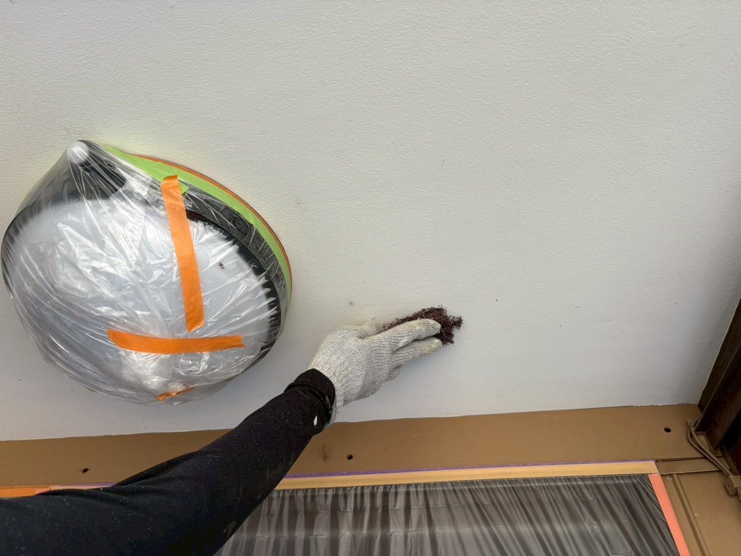 ケレン作業です。