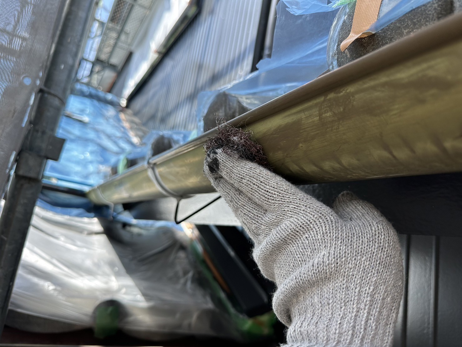 ケレン作業です。