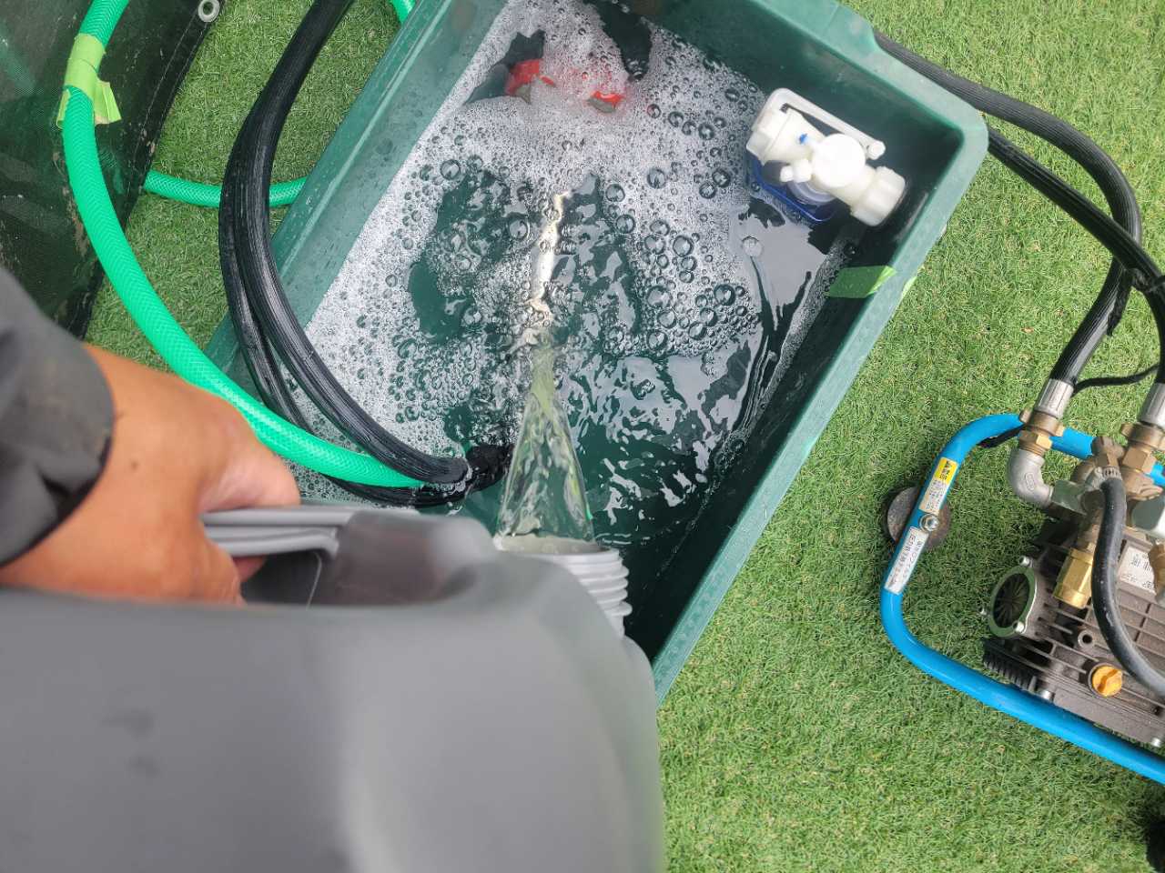 バイオ洗浄原液混入。