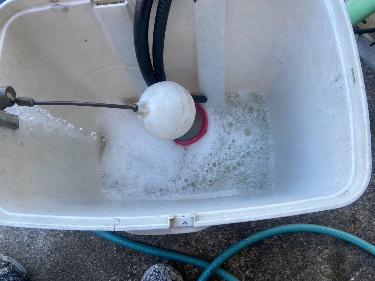 バイオ洗浄原液撹拌。